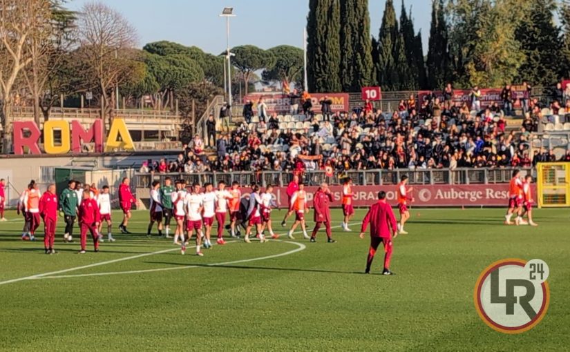 Al Tre Fontane l’orgoglio giallorosso: bagno d’amore in vista del derby