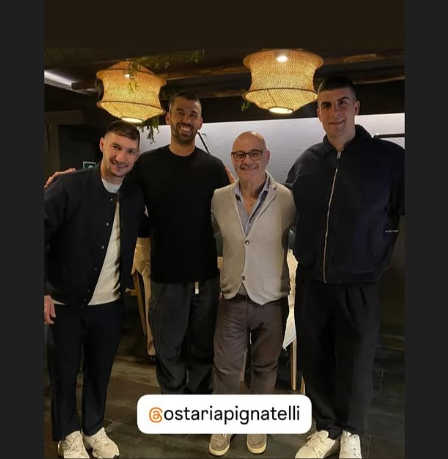 FOTO – Instagram, relax a Napoli per Mancini: pranzo con Spinazzola e Politano