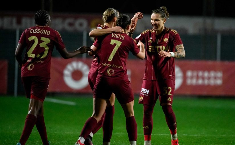 Serie A Femminile, ROMA-SAMPDORIA 4-0: tutto facile per le giallorosse, che tornano a -3 dall’Inter
