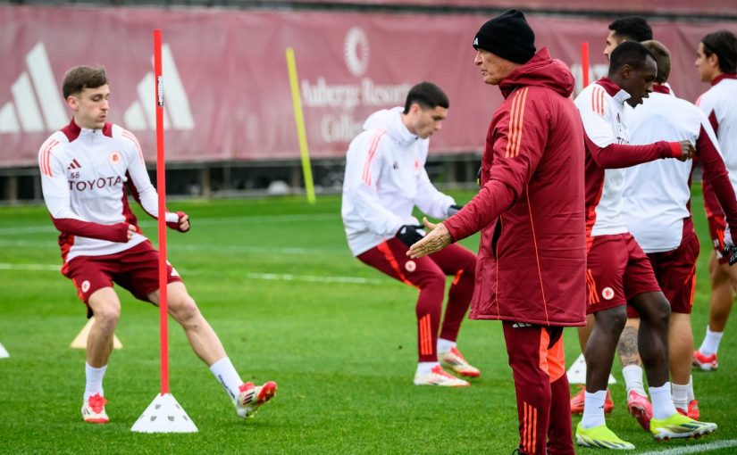 Trigoria: Pellegrini in gruppo. Out Cristante (FOTO e VIDEO)