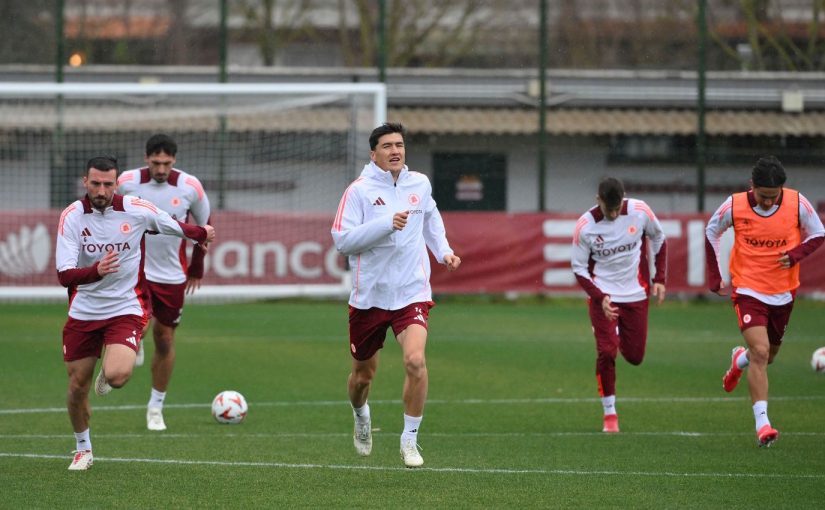 Trigoria, ripresa verso l’AZ: Cristante parzialmente in gruppo (FOTO E VIDEO)