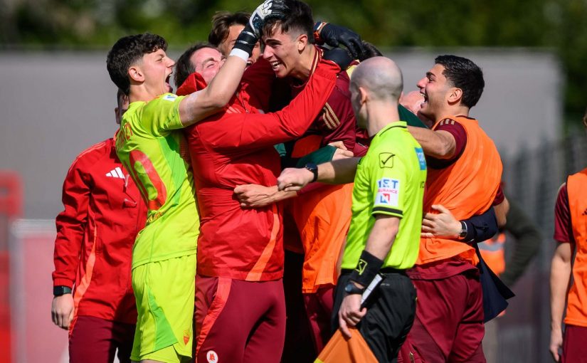 Primavera, ROMA-JUVENTUS 2-1: Coletta firma la rimonta nel recupero contro i bianconeri in 10 dal 25′. Giallorossi momentaneamente primi in classifica (FOTO)