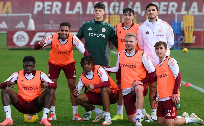 Trigoria: la squadra di Pisilli vince la partitella odierna. Ma nello scatto si intrufola Paredes (FOTO)