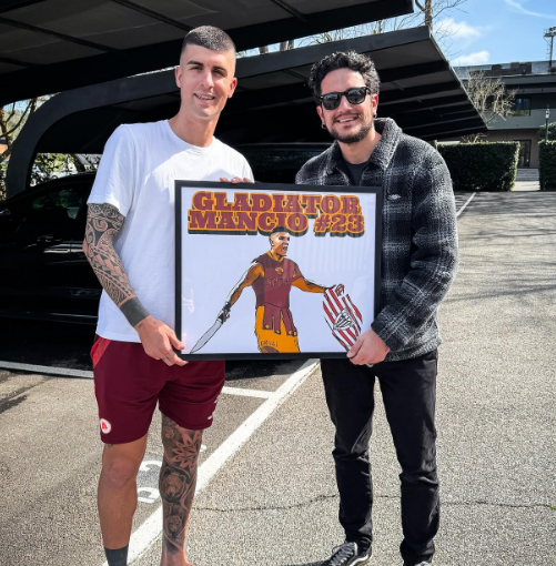 FOTO – “Gladiator Mancio”: ecco il regalo per Mancini