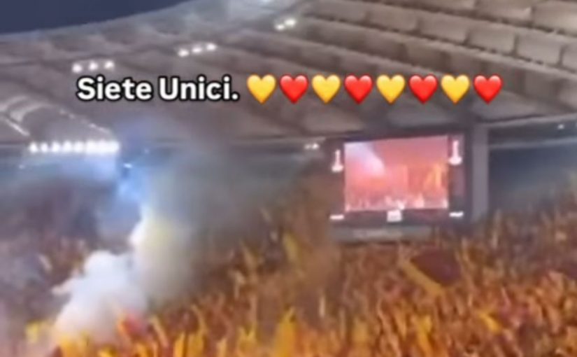 Instagram, Bruno Conti esalta la spettacolare coreografia dei tifosi a Roma-Athletic: “Siete unici” (VIDEO)