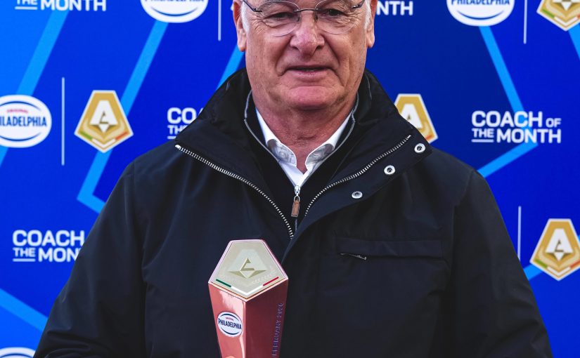 Roma-Como: Ranieri premiato con il Philadelphia Coach of the Month di febbraio (FOTO)