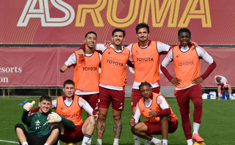 Trigoria, ripresa post Athletic: scarico per chi ha giocato ieri. Ranieri e le indicazioni a Gourna-Douath: “Più vicino alla porta!” (FOTO e VIDEO)