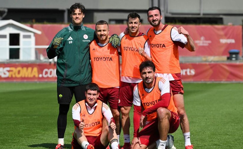 Trigoria: la squadra di Svilar e Hummels vince la partitella odierna (FOTO)