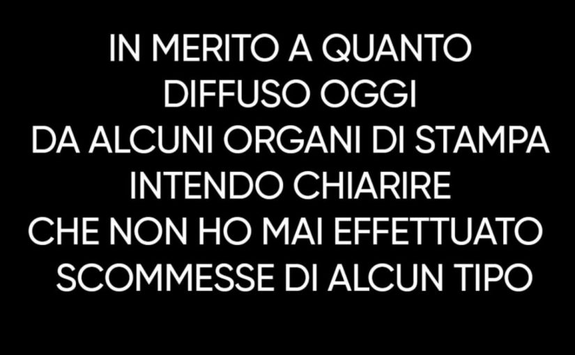 Instagram, Paredes fa chiarezza: “Mai fatto scommesse di alcun tipo” (FOTO)