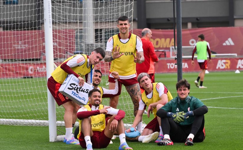 Trigoria: squadra al lavoro in vista dell’Hellas. In gruppo Pellegrini (FOTO E VIDEO)