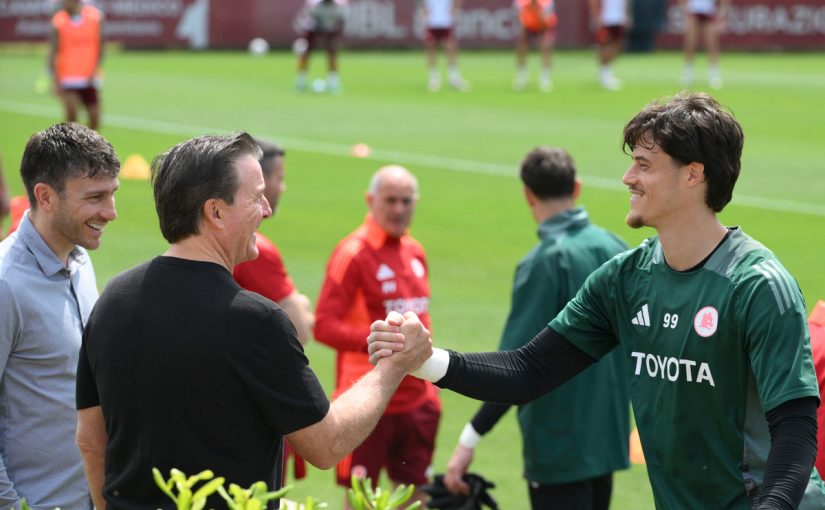 Trigoria, allenamento a due giorni da Atalanta-Roma. Presente anche Dan Friedkin. Ranieri: “Nuovo allenatore? Non dipende dalla Champions”. La Femminile batte la Fiorentina e centra il terzo posto