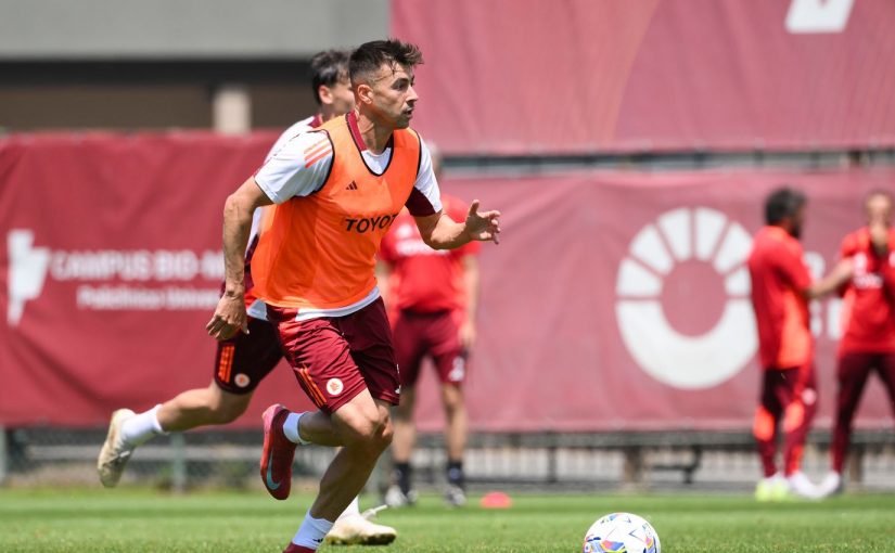 Trigoria: ripresa post Atalanta. Angeliño e Soulé assistono alla seduta (FOTO e VIDEO)