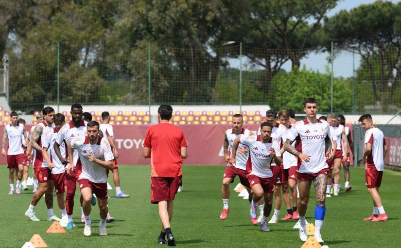 Trigoria, seduta mattutina in vista di Atalanta-Roma: assente Pellegrini (FOTO e VIDEO)