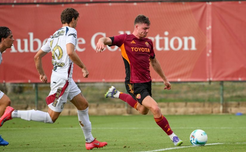 ROMA-UNIPOMEZIA 9-0: poker di Ferguson, in gol Dybala, El Aynaoui, Celik, Baldanzi e Arena (FOTO)