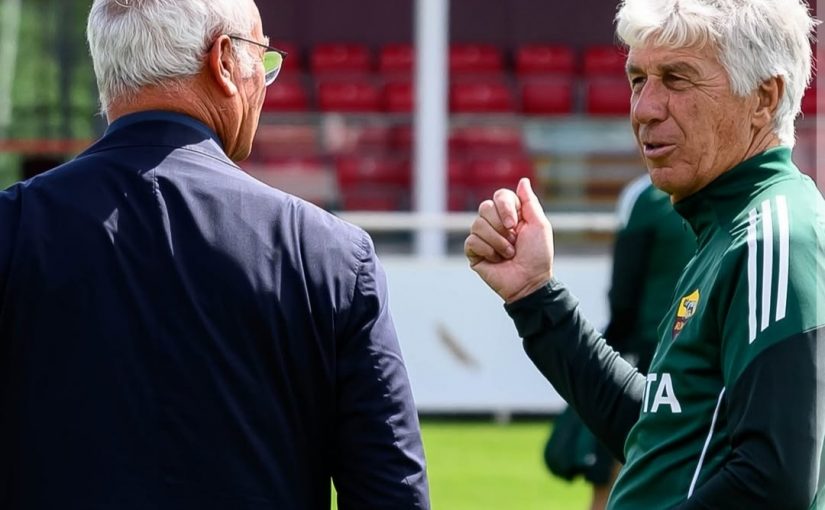 Ritiro Inghilterra, Ranieri arrivato al St. George’s Park: colloquio con Gasperini durante l’allenamento (FOTO)