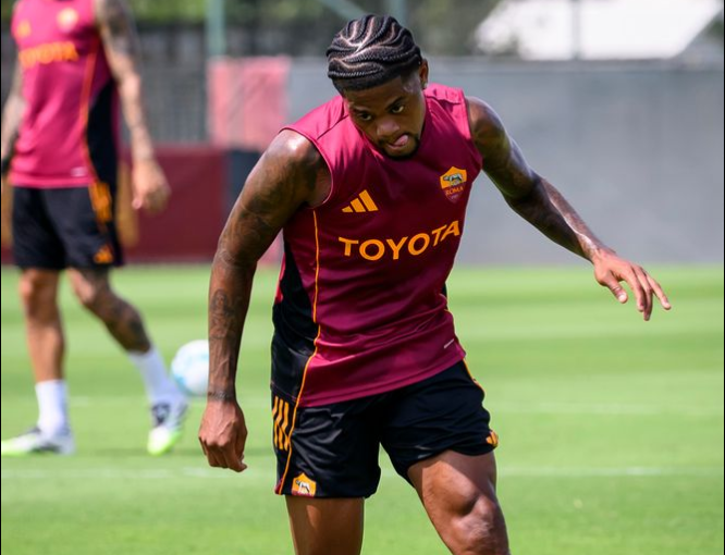 Trigoria: Bailey parzialmente in gruppo. Angelino affetto da bronchite asmatica, lavoro specifico per lo spagnolo