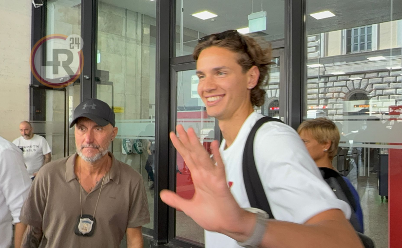 Termini, Ghilardi arrivato a Roma: “Contento di essere qui, spero si faccia una grande annata”. Visite superate e firma in corso (FOTO e VIDEO)