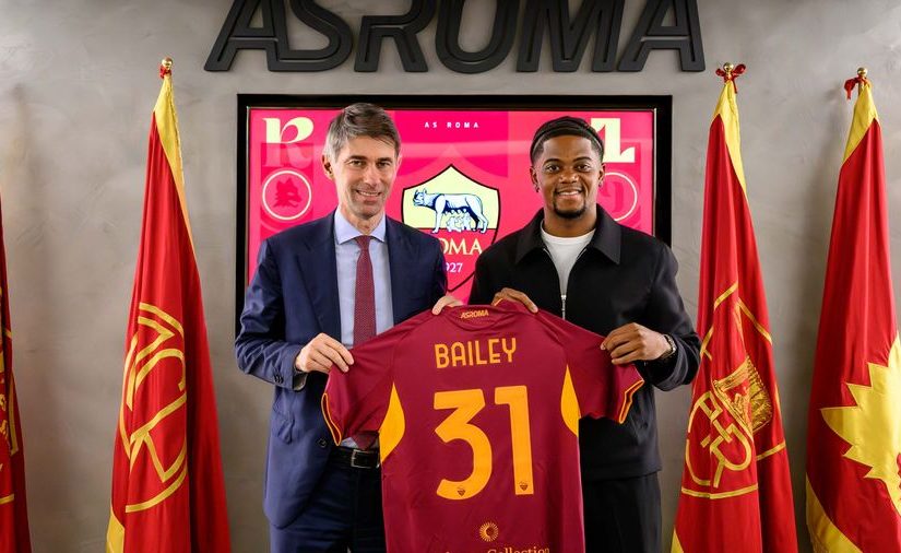 UFFICIALE – Bailey è della Roma: prestito con diritto di riscatto (COMUNICATO)