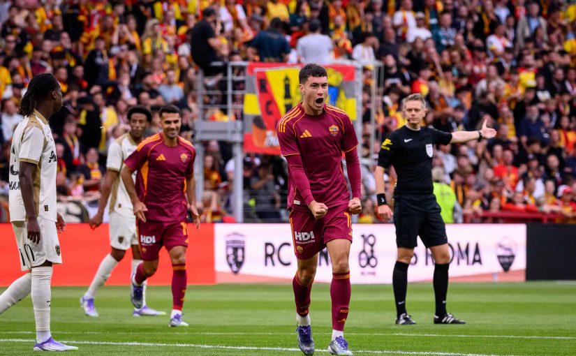 LENS-ROMA 0-2: Mancini e Soulé decidono il ‘Trophée 1906’. L’argentino e Ndicka out per infortunio (FOTO e VIDEO)