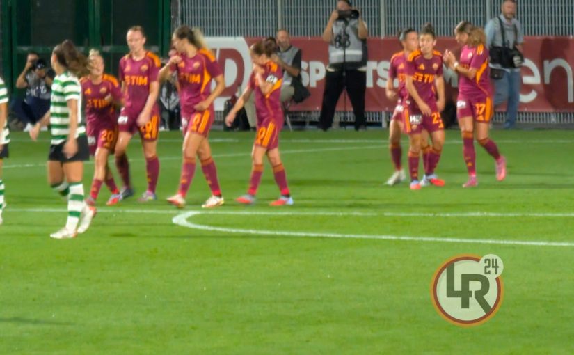 Le giallorosse a caccia della rimonta con lo Sporting
