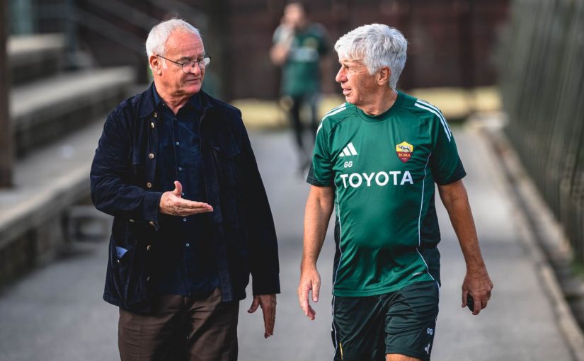 Trigoria: Wesley in gruppo, palestra per Angelino. A parte Bailey. Presenti Massara e Ranieri (FOTO e VIDEO)