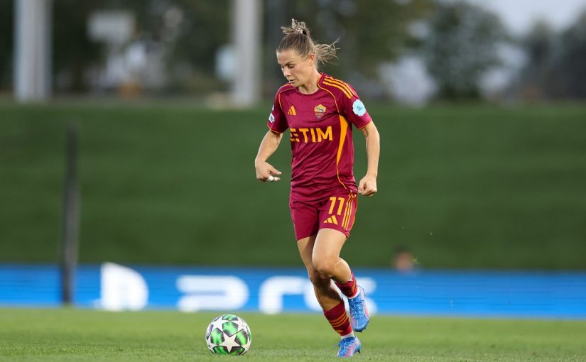 Femminile, traguardo storico per Haavi: 150 presenze con la maglia della Roma