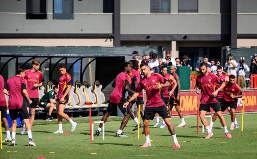 Trigoria, rifinitura pre Lille. Out solo Dybala e Bailey (FOTO e VIDEO)