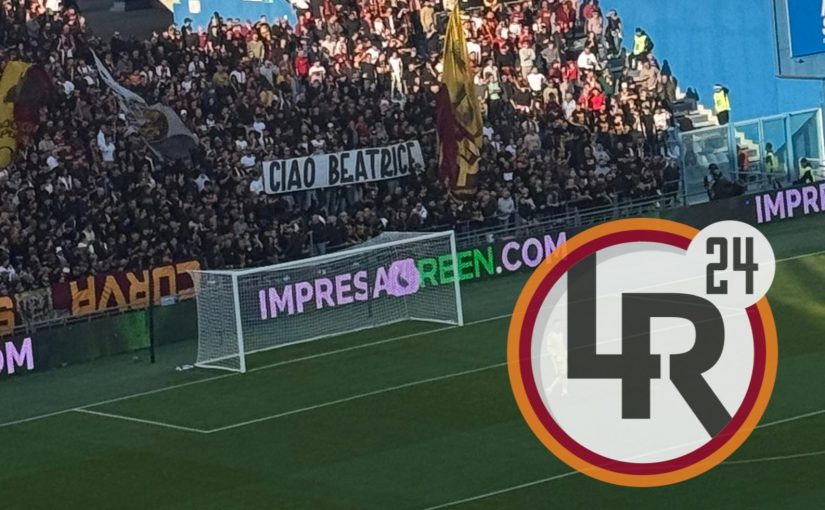 Sassuolo-Roma, lo striscione dei tifosi giallorossi per la 20enne uccisa: “Ciao Beatrice” (FOTO)