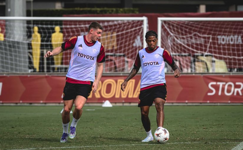 Trigoria, ripresa verso il Viktoria Plzen: Bailey in gruppo. Splendido gol del giamaicano in partitella (FOTO e VIDEO)
