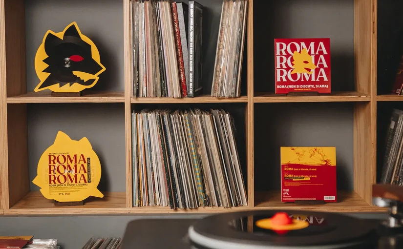 Nell’AS Roma Store torna il 45 giri di Venditti con la versione live dall’Olimpico (COMUNICATO)