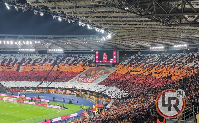 Roma-Milan, la commovente coreografia della Sud per De Falchi: “Imperitura memoria” (FOTO)