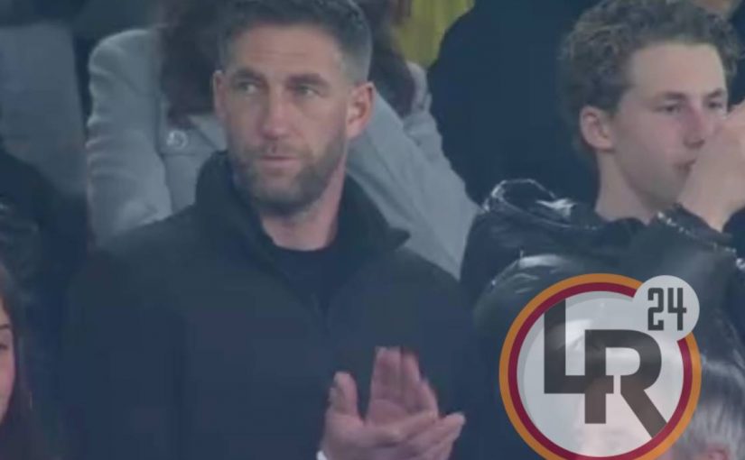 FOTO – Roma-Cremonese, Maarten Stekelenburg presente in tribuna all’Olimpico