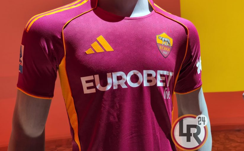 FOTO e VIDEO – AS Roma-Eurobet.live: le maglie con il nuovo main sponsor