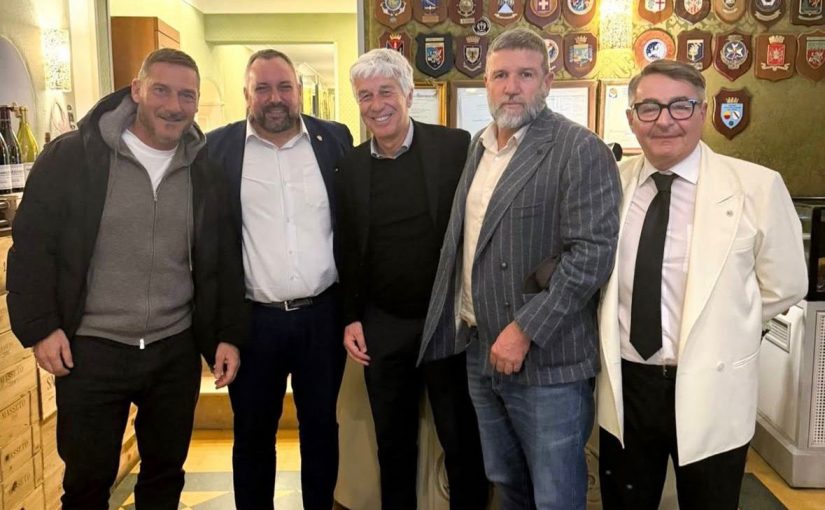 Gasp-Totti a cena: sul piatto c’è il futuro