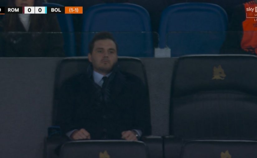 Roma-Bologna: Ryan Friedkin presente in tribuna all’Olimpico (FOTO)