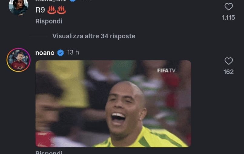 Instagram, Malen in versione Ronaldo “Il Fenomeno”: Koné e Lang scherzano nei commenti (FOTO)