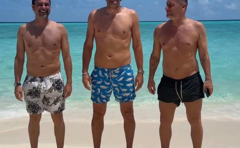 Totti in compagnia di Toni e Fiore alle Maldive: il Capitano protagonista del “balletto dell’estate” (VIDEO)